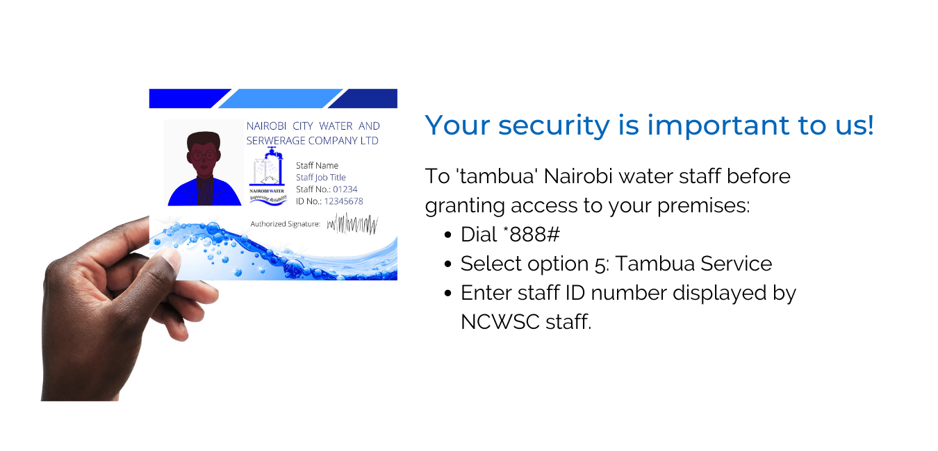 Tambua Nairobi Water Staff